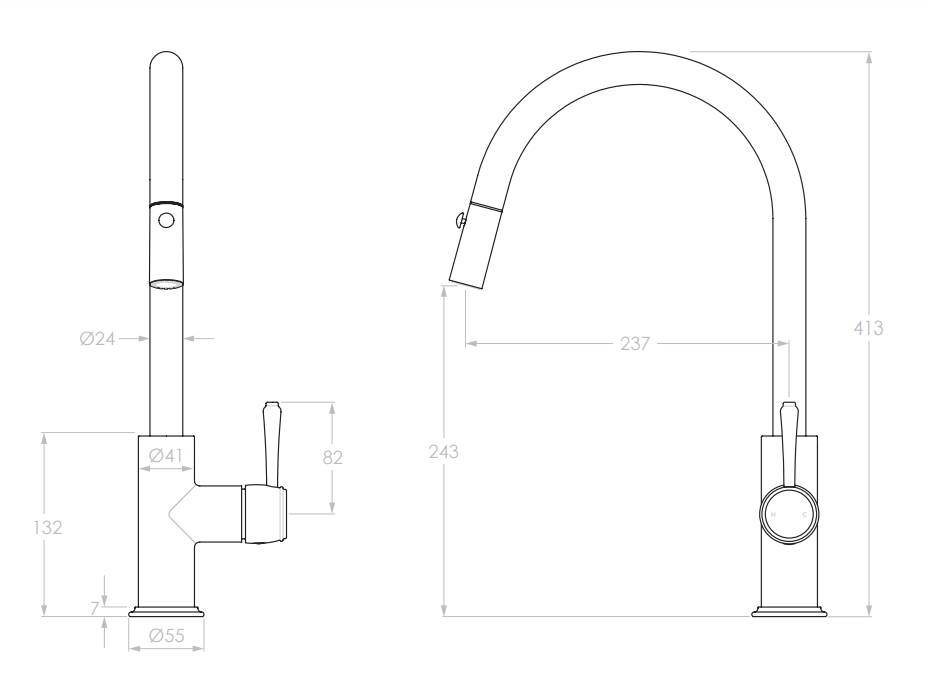 Adp Eternal Pull Out Kitchen Mixer