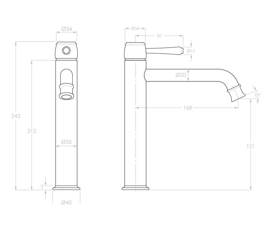 Adp Eternal Extended Basin Mixer