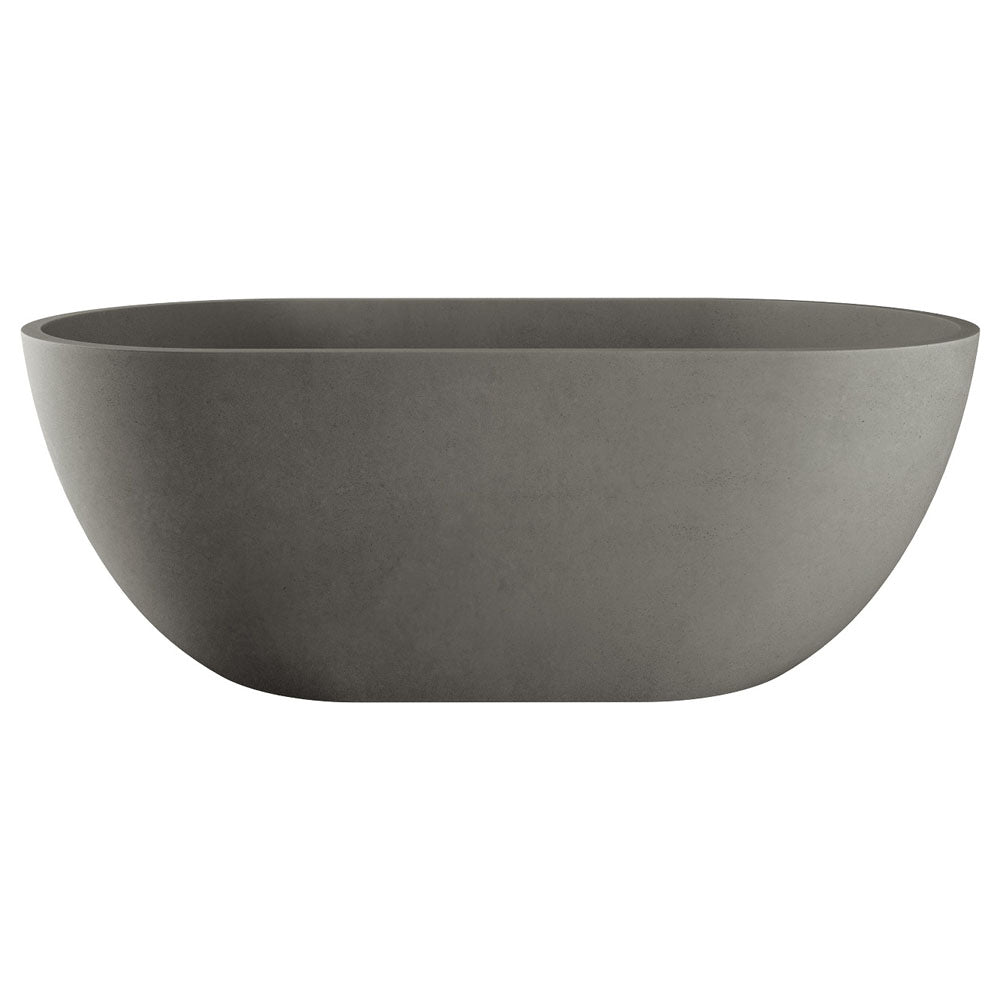 Fienza Jada Concrete Freestanding Bath Warm Grey
