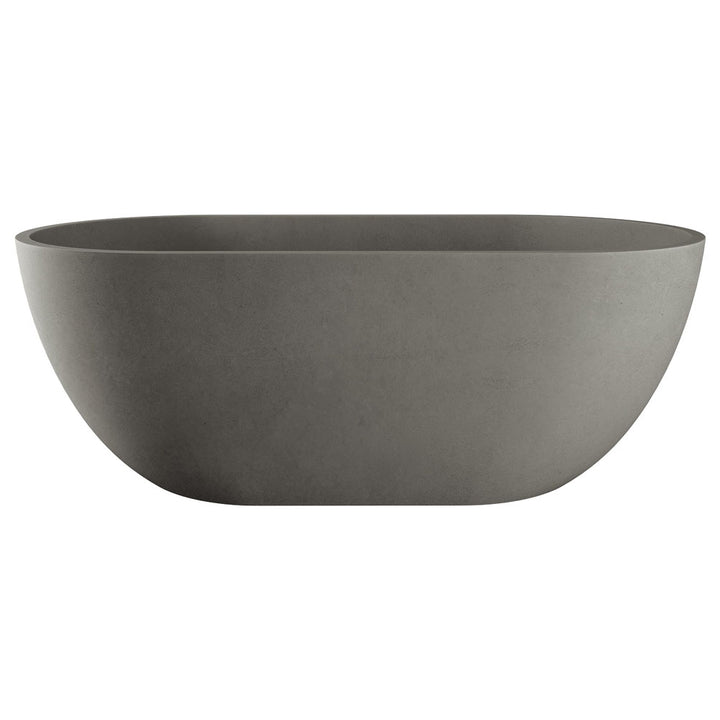 Fienza Jada Concrete Freestanding Bath Warm Grey