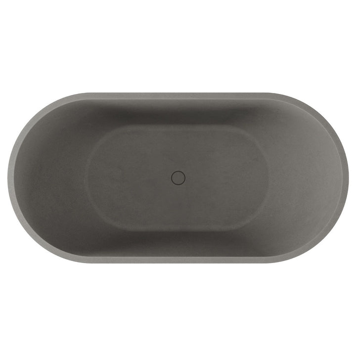 Fienza Jada Concrete Freestanding Bath Warm Grey