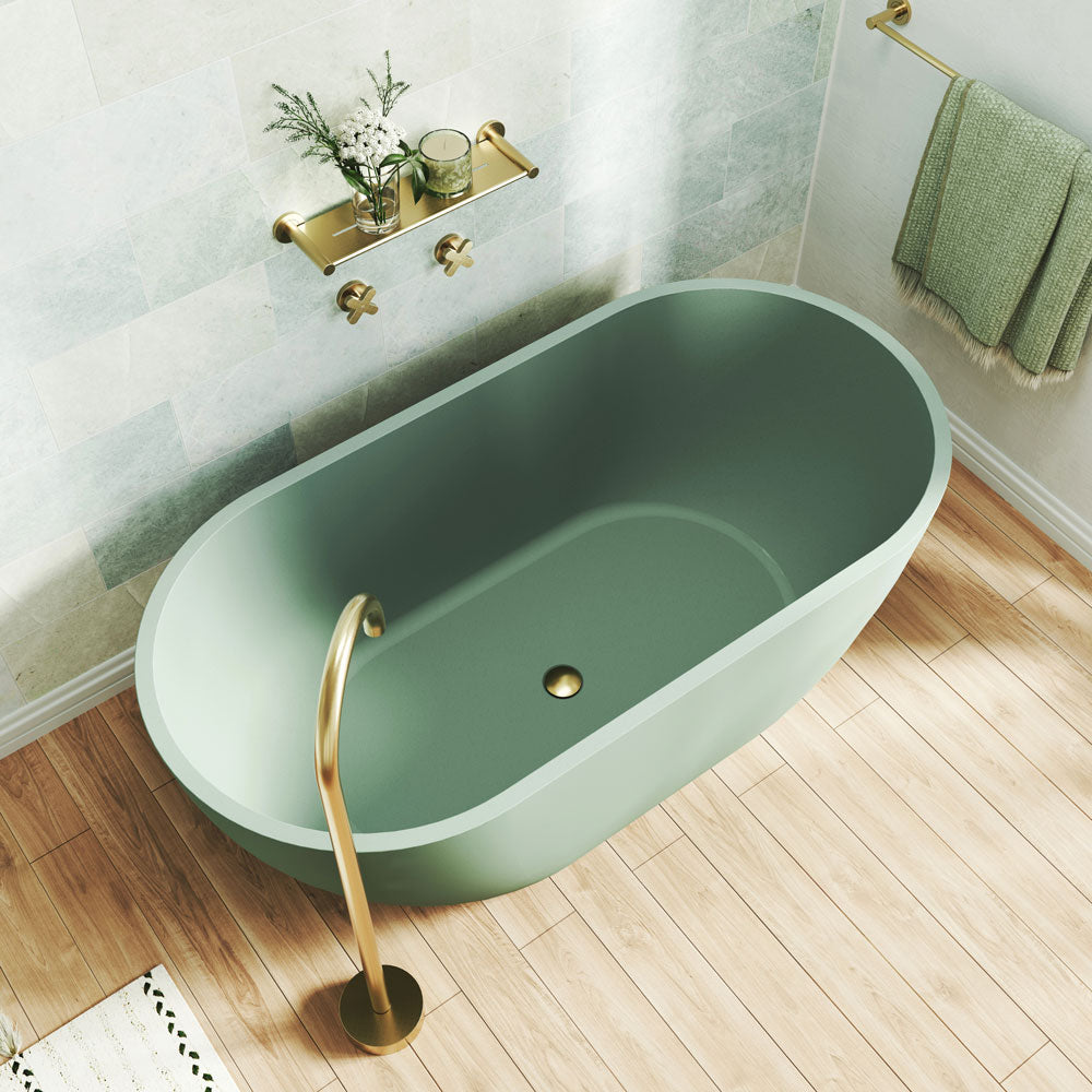 Fienza Jada Concrete Freestanding Bath Sage