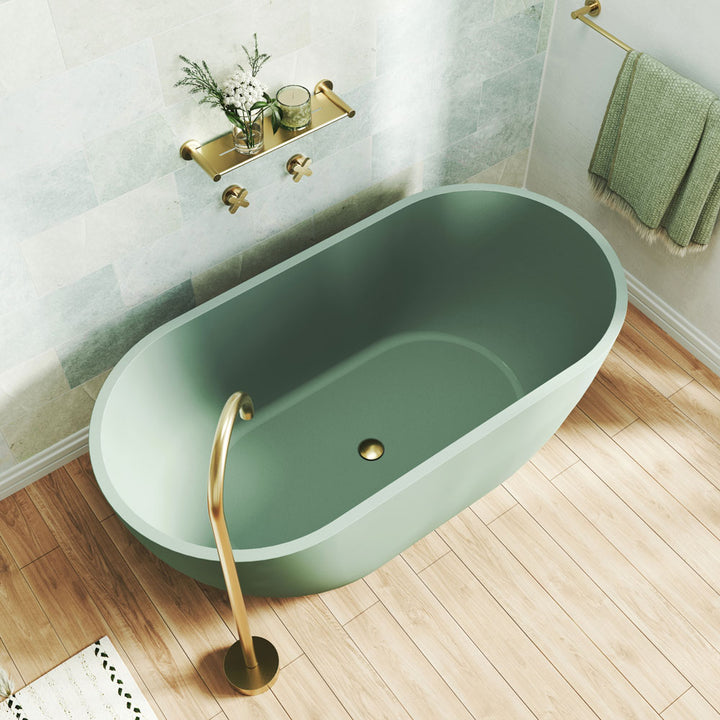Fienza Jada Concrete Freestanding Bath Sage