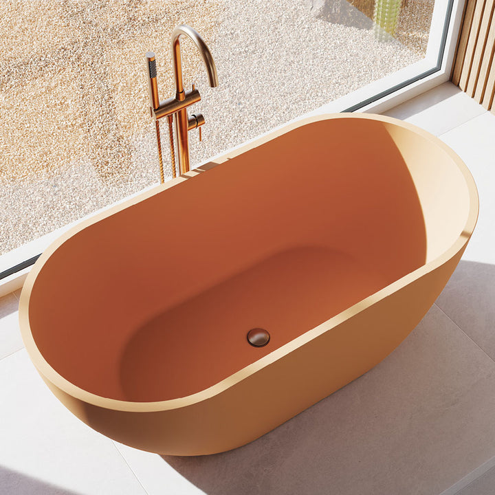 Fienza Jada Concrete Freestanding Bath Tuscan