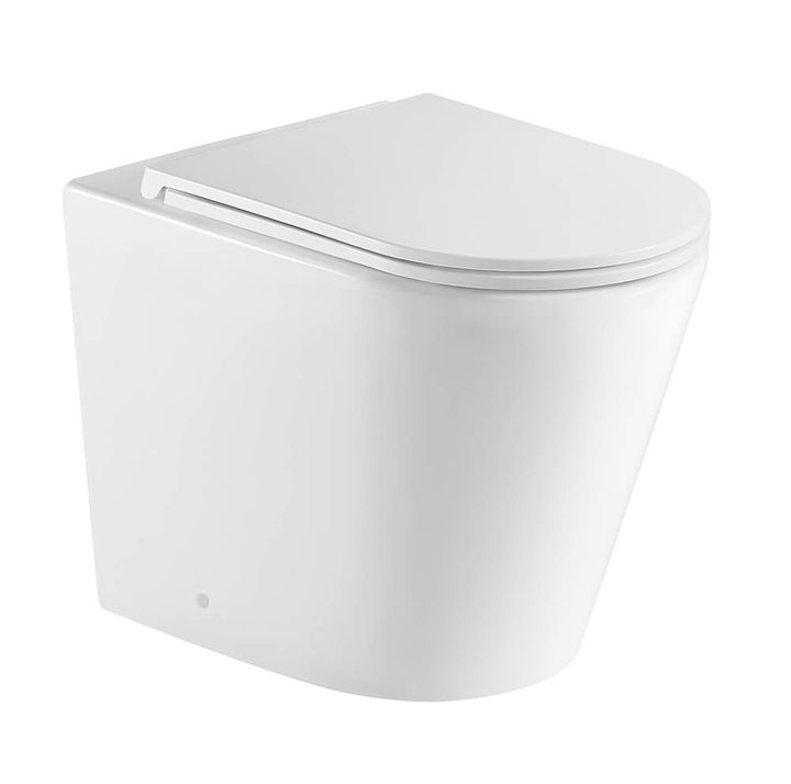 Turner Hastings Package - Fino WhisperFlush Gloss White Floor Mounted Pan & Thin Seat + Geberit In-wall Cistern + Flush Plate