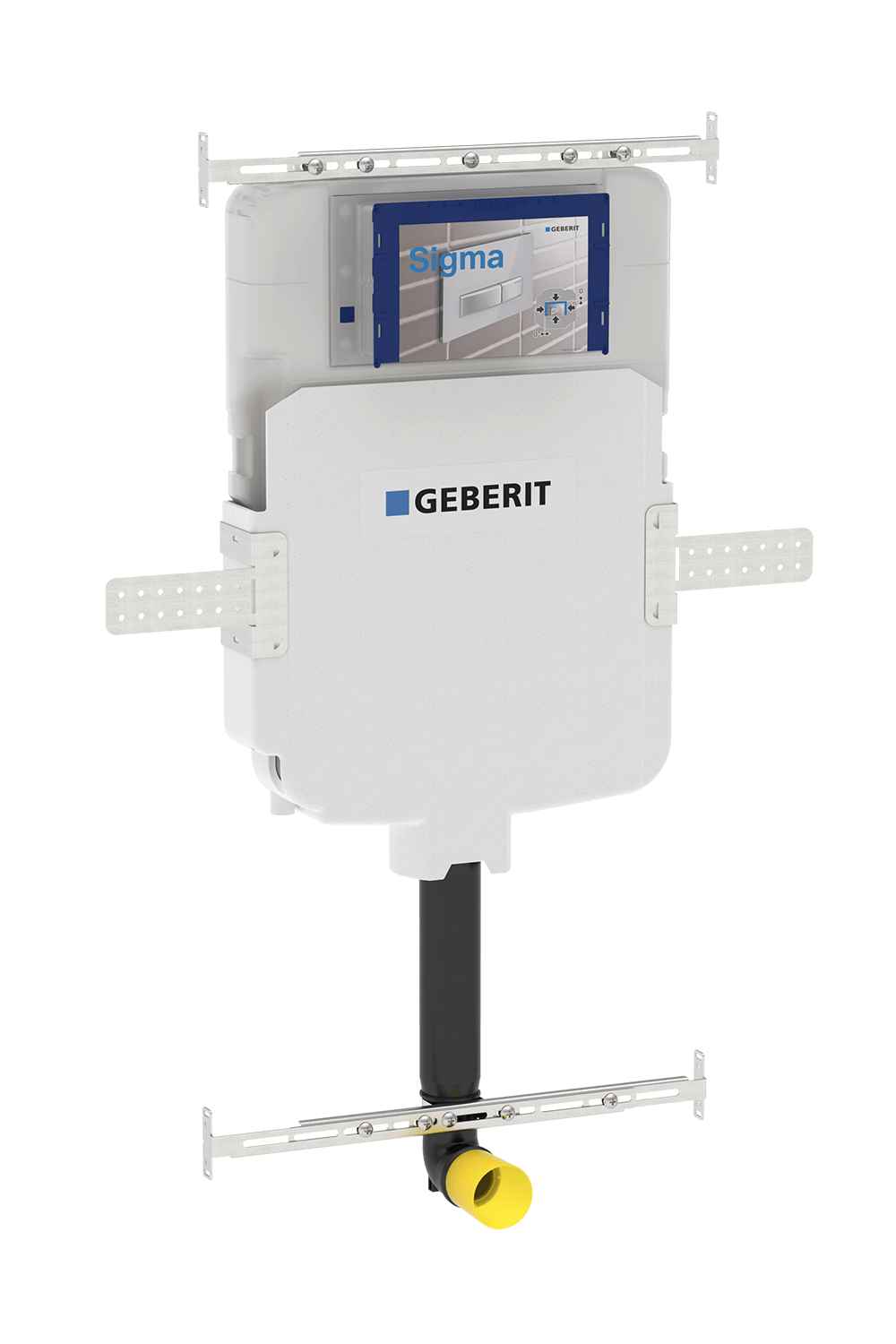 Turner Hastings Package - Fino WhisperFlush Matte White Floor Mounted Pan & Thin Seat + Geberit In-wall Cistern + Flush Plate