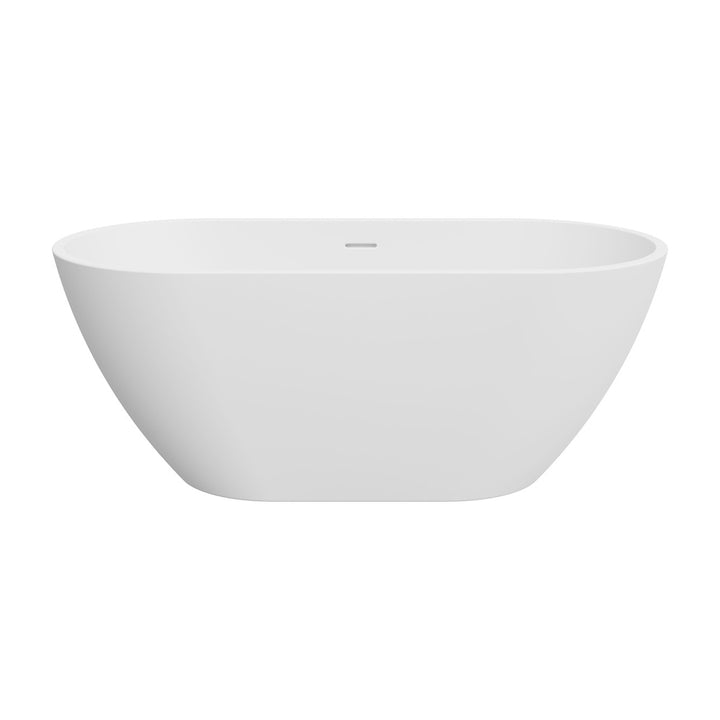 Fienza Koko Freestanding Acrylic Bath 1500mm with Overflow Matte White
