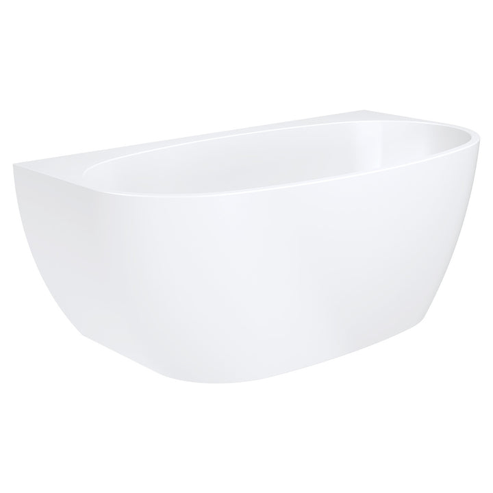 Fienza Keeto Back-To-Wall Acrylic Gloss White Bath 1700mm