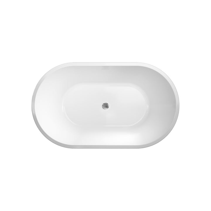 Fienza Austin Freestanding Acrylic Bath with Overflow 1200mm