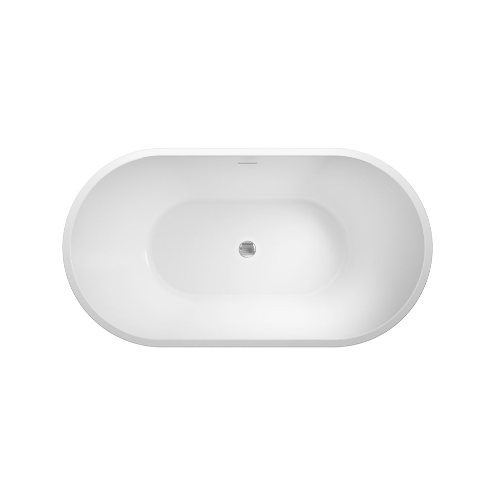 Fienza Austin Freestanding Acrylic Bath with Overflow 1300mm