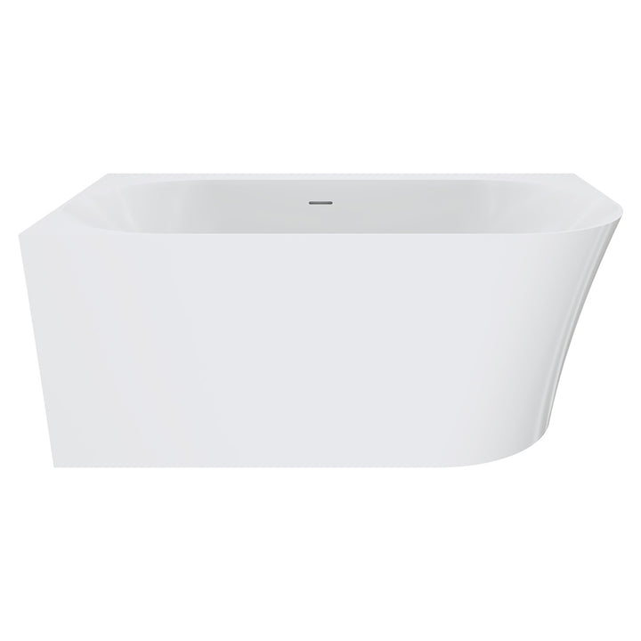 Fienza Chloe Right-Hand Acrylic Corner Bath with Overflow 1400mm