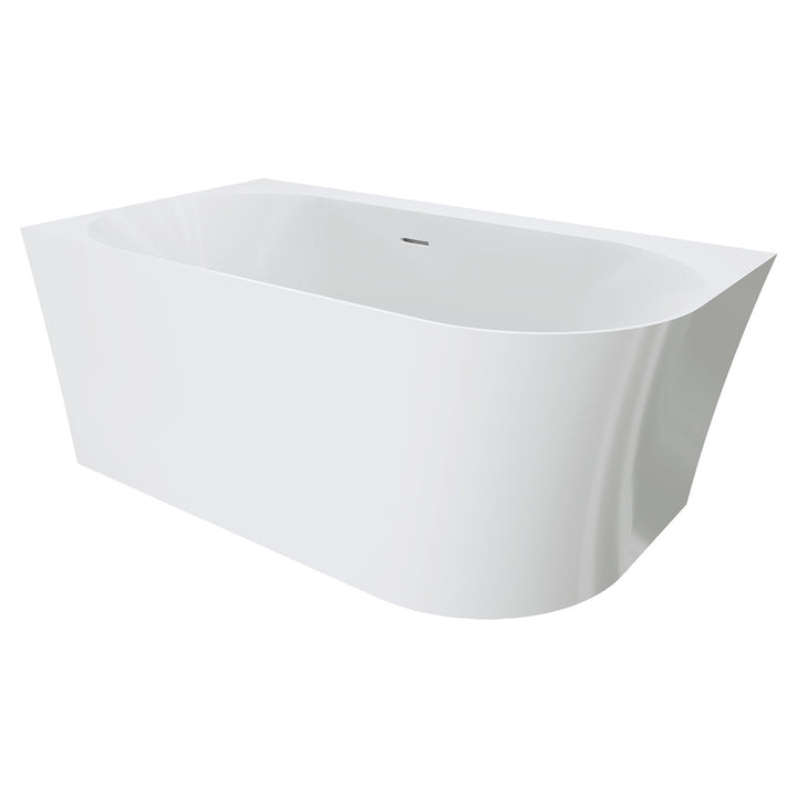 Fienza Chloe Right-Hand Acrylic Corner Bath with Overflow 1400mm