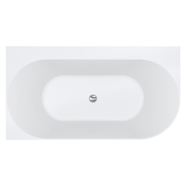 Fienza Chloe Right-Hand Acrylic Corner Bath with Overflow 1400mm