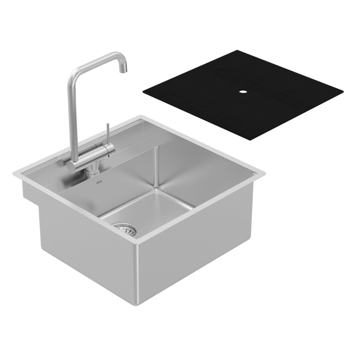 Abey Alfresco Covered Sink & Foldable Kitchen Tap Pack