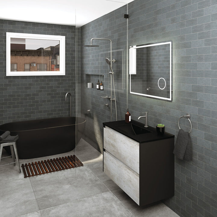 Fienza Kaya Twin Shower Gun Metal