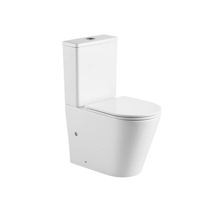 Turner Hastings Fino WhisperFlush Matte White Close Coupled Back to Wall Toilet Suite with Thin Seat