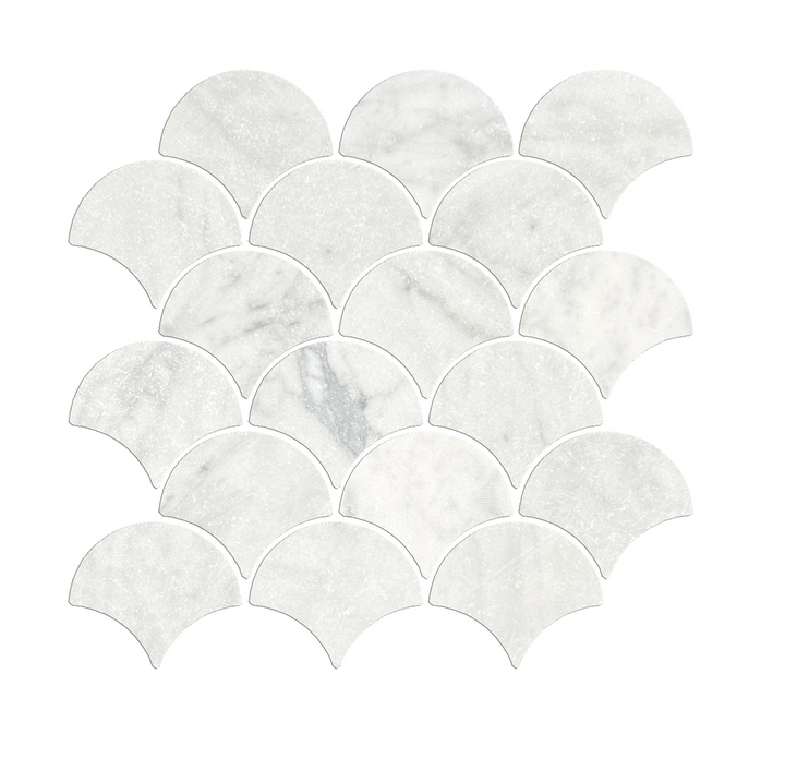 Fishscale Carrara Mosaic