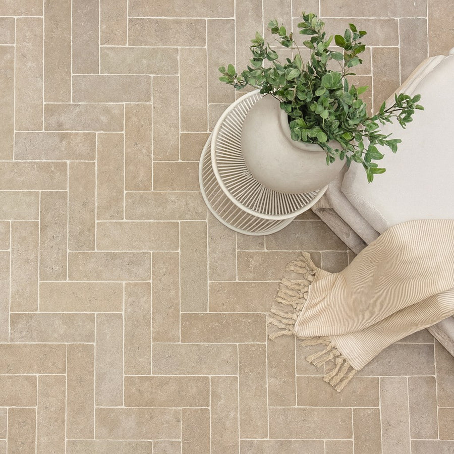 Sahara Slimline Heritage Tumbled 300x70x30mm Paver
