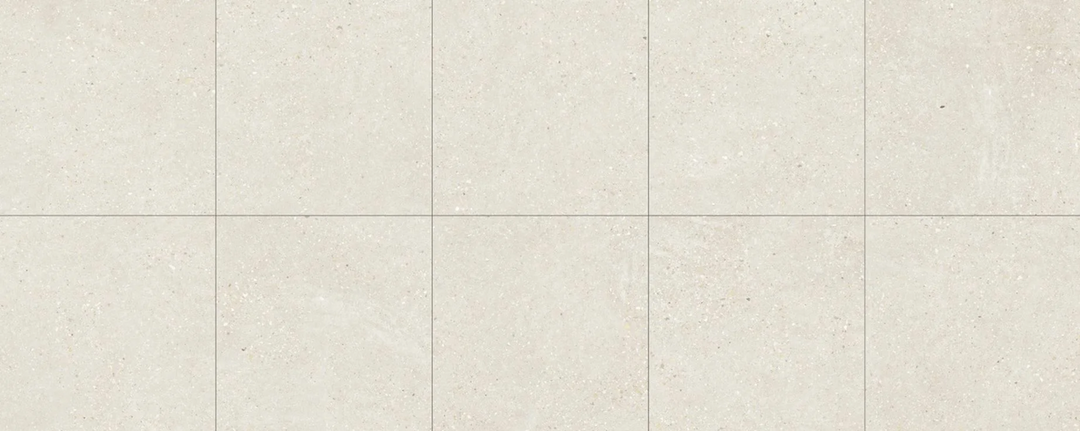 Frammenti Concrete Look White Glazed Porcelain