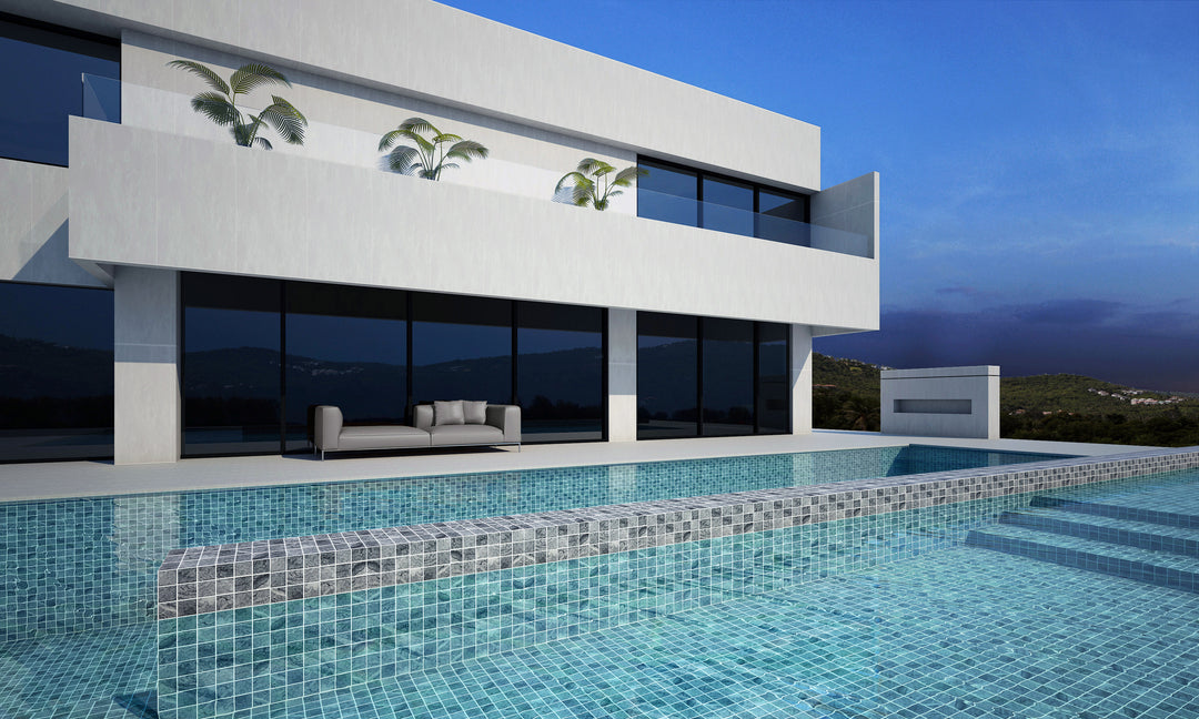 Hideaway Alpine Grey Pool Mosaic 47x47mm