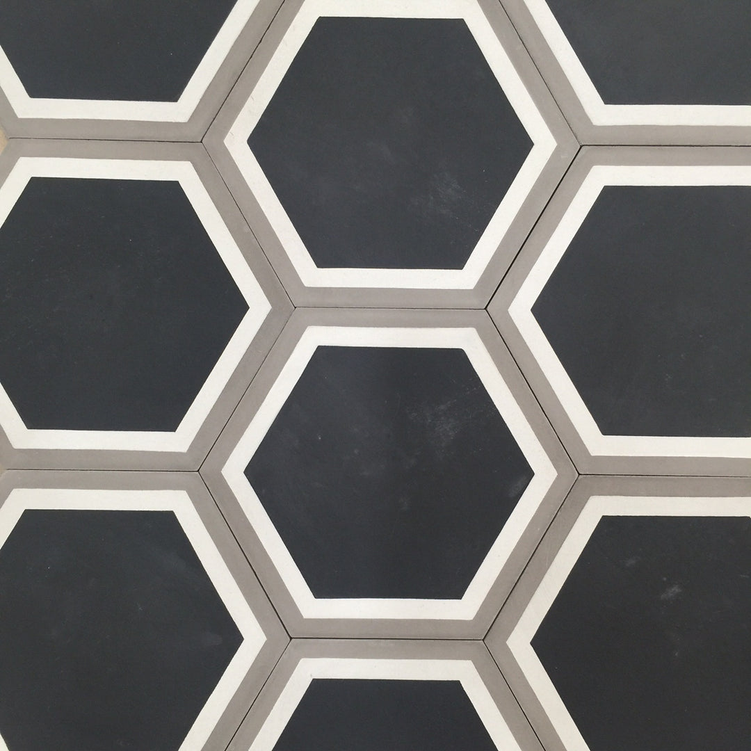 The Vermont Bordered Hexagon Tile Collection