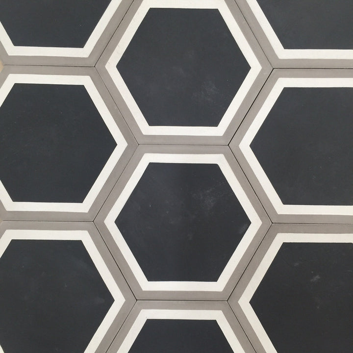The Vermont Bordered Hexagon Tile Collection