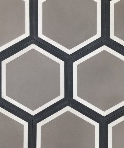 The Vermont Bordered Hexagon Tile Collection