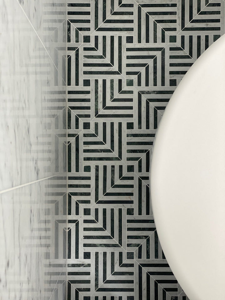 Chicago Indian Green with Carrara Mosaic