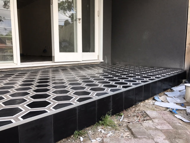 The Vermont Bordered Hexagon Tile Collection