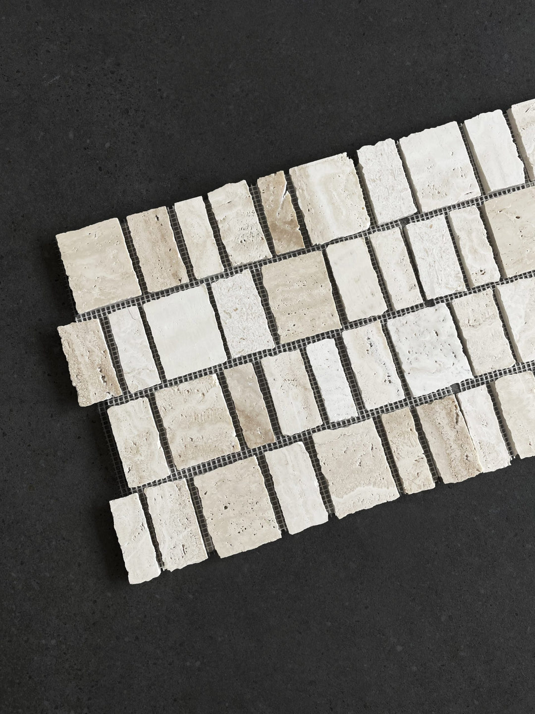 Fiorano Crema Travertine Mosaic