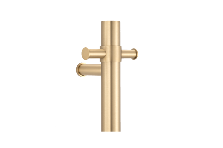 ADP Bloom Heated Towel Rail 900mm Light Brushed Brass