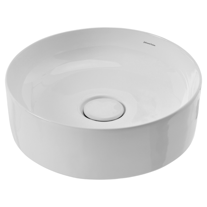 Johnson Suisse Venezia Round Countertop Vessel With Chrome Pop-down Waste
