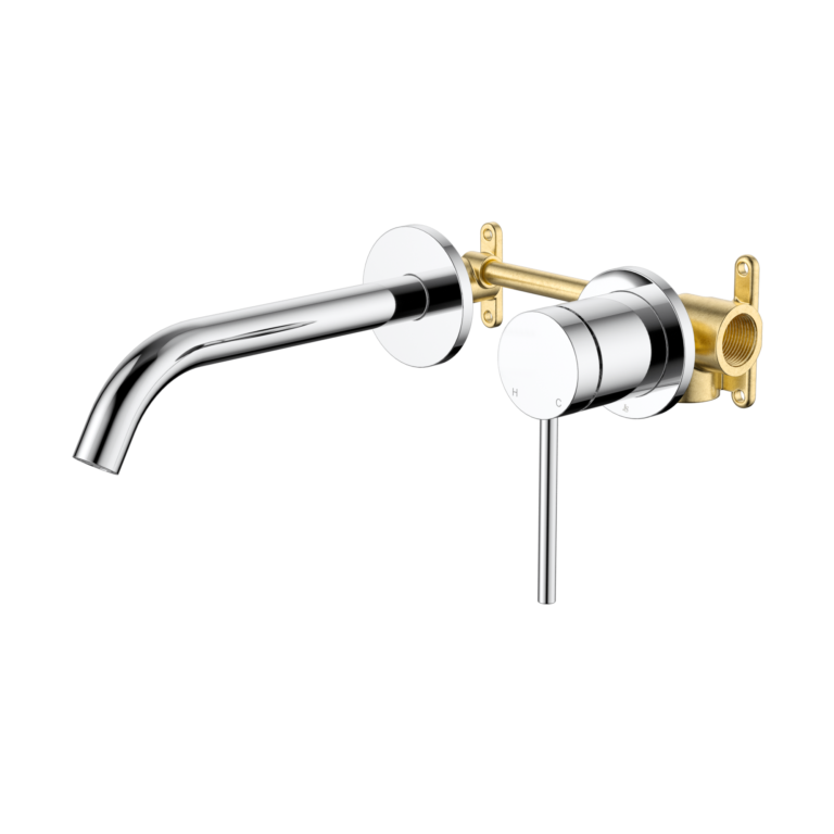 Johnson Suisse Venezia Wall Basin & Bath Mixer Kit Complete Lead Free
