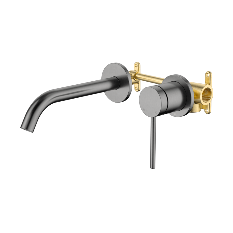 Johnson Suisse Venezia Wall Basin & Bath Mixer Kit Complete Lead Free