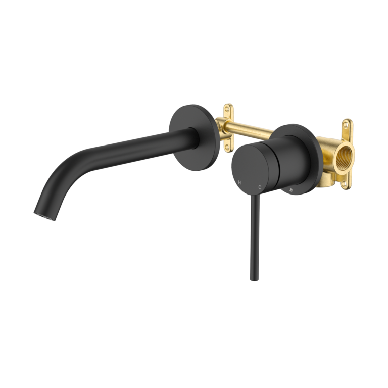Johnson Suisse Venezia Wall Basin & Bath Mixer Kit Complete Lead Free
