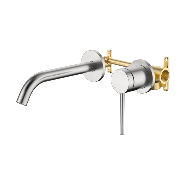 Johnson Suisse Venezia Wall Basin & Bath Mixer Kit Complete Lead Free
