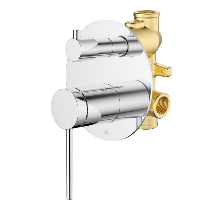 Johnson Suisse Venezia Shower Mixer With Diverter Kit Complete