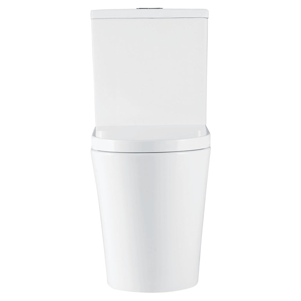 Fienza Kaya Tornado Flush Back-to-Wall Toilet Suite, Gloss White