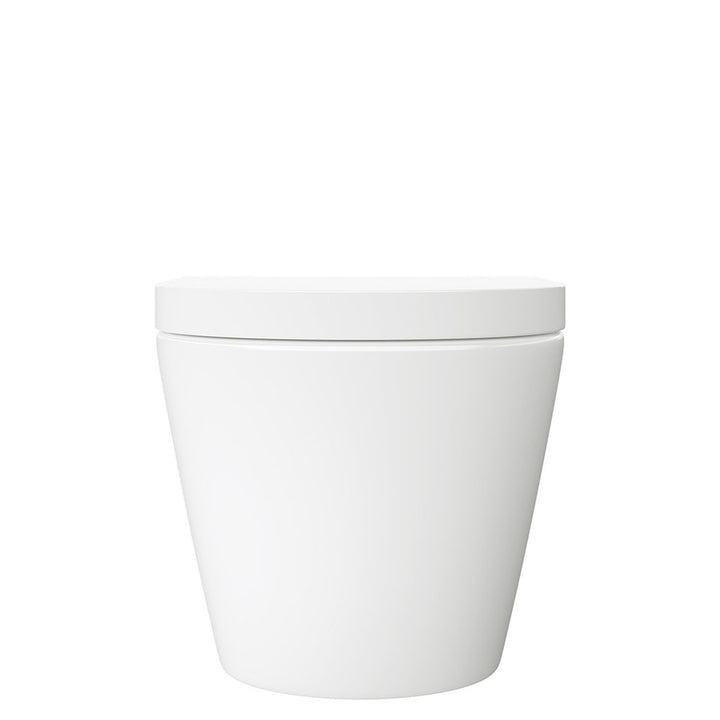 Fienza Koko Tornado Flush Wall Hung Toilet Suite, Gloss White