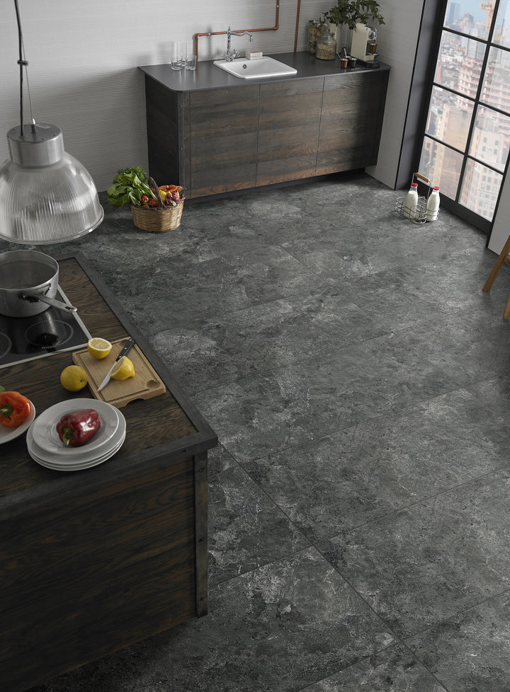 Karst-Stone Series Charcoal Porcelain Tile & Paver