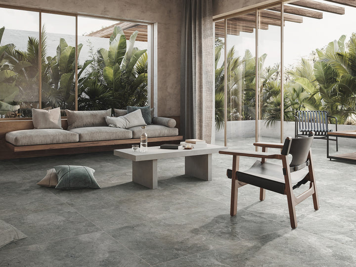 Karst-Stone Series Grey Porcelain Tile & Paver