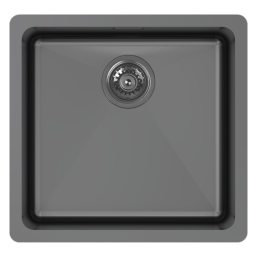Abey LT120 45 Litre Single Bowl with Overflow Black Pearl