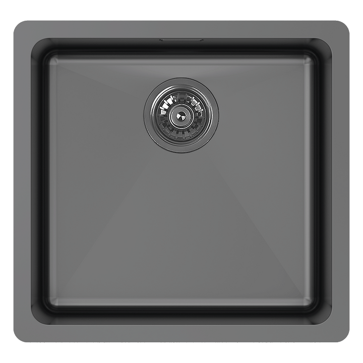 Abey LT120 45 Litre Single Bowl with Overflow Black Pearl
