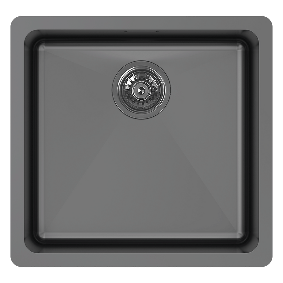 Abey LT120 45 Litre Single Bowl with Overflow Black Pearl