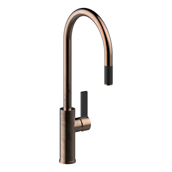 Abey Luz Gooseneck Pull-Out Mixer Lead Free