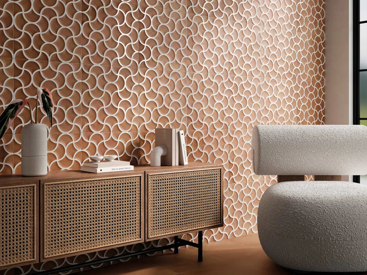 Lattice Cotto 3 Dimensional Porcelain Wall Tile