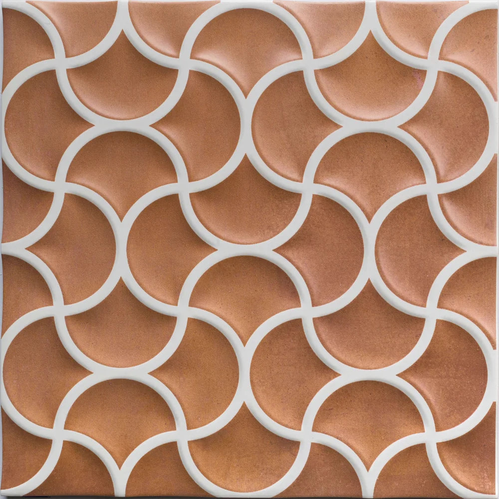 Lattice Cotto 3 Dimensional Porcelain Wall Tile
