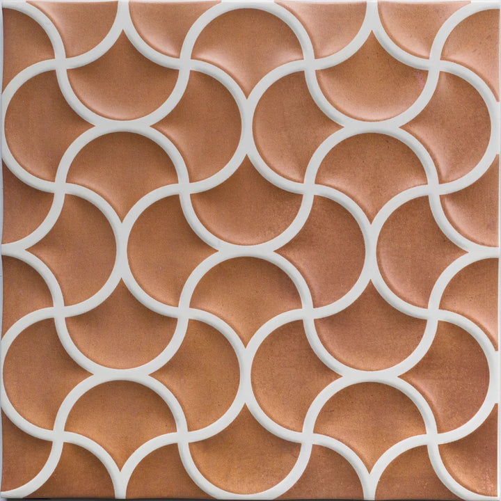 Lattice Cotto 3 Dimensional Porcelain Wall Tile