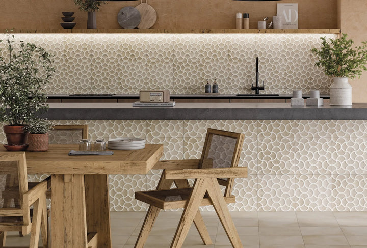 Lattice Sand 3 Dimensional Porcelain Wall Tile