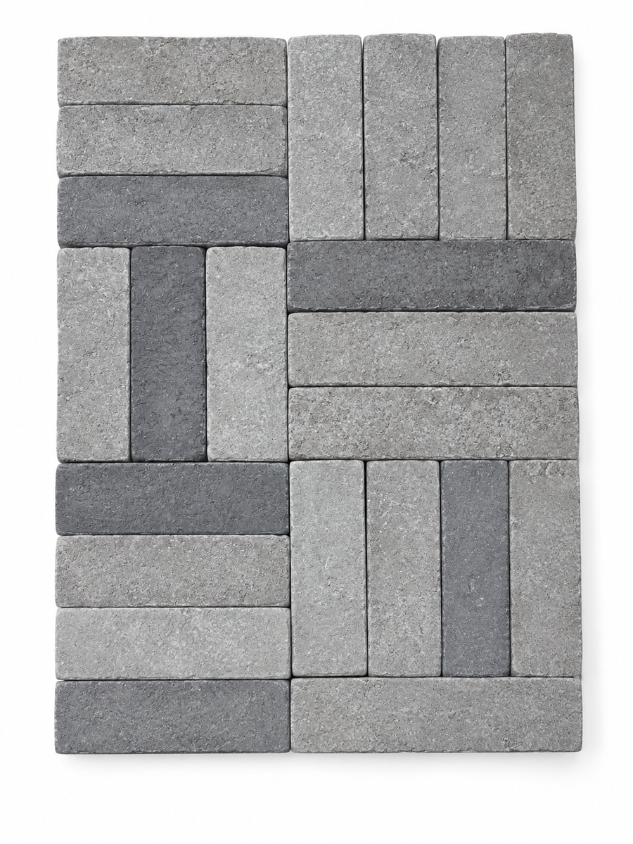 London Grey Limestone Pavers 230x76x40mm